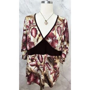 Vintage Tweenie Weenie Y2k Top Shirt Babydoll Blouse Whimsy Fairy Glittery 2X